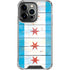 Chicago Flag Light Wood iPhone 14 Pro Clear Case